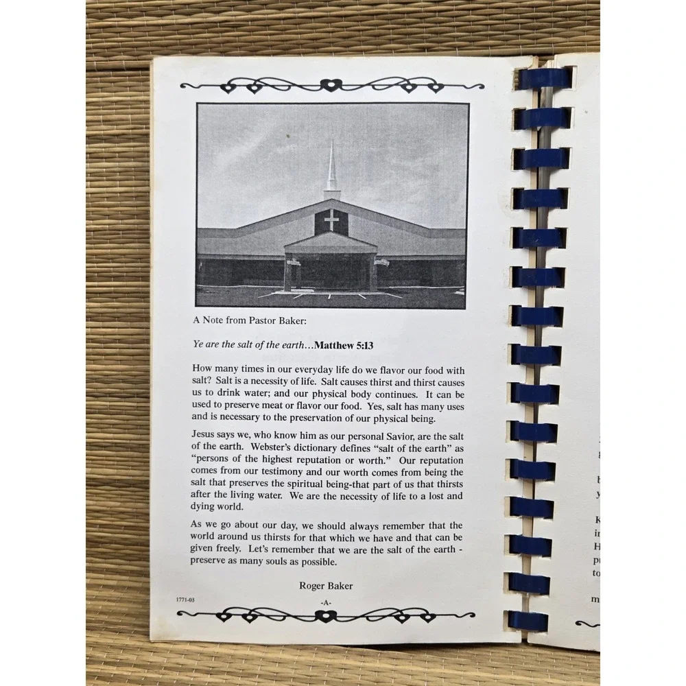 Calvary Baptist Church Cookbook King, North Carolina 2003 Local Contributors